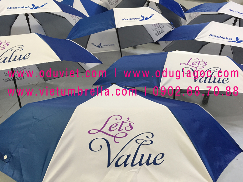 xưởng sản xuất ô dù cầm tay in logo quảng cáo
